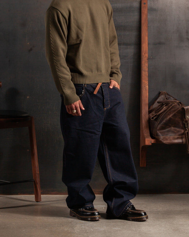 Washed Denim Jeans Indigo STANDARD (Pre Order)