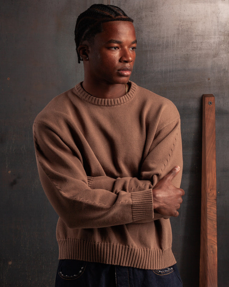 Knitted Sweater Brown (Pre Order)