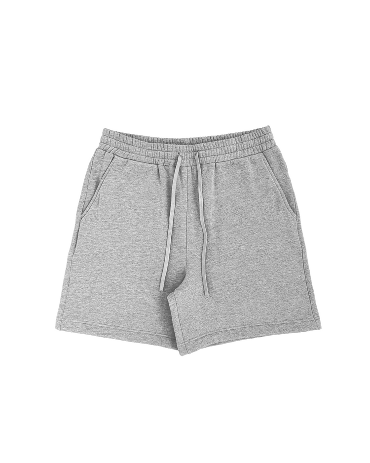 Blank Fleece Shorts Heather Grey Short Inseam