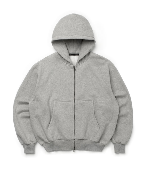 Blank Zip Up Heather Grey Featured Image