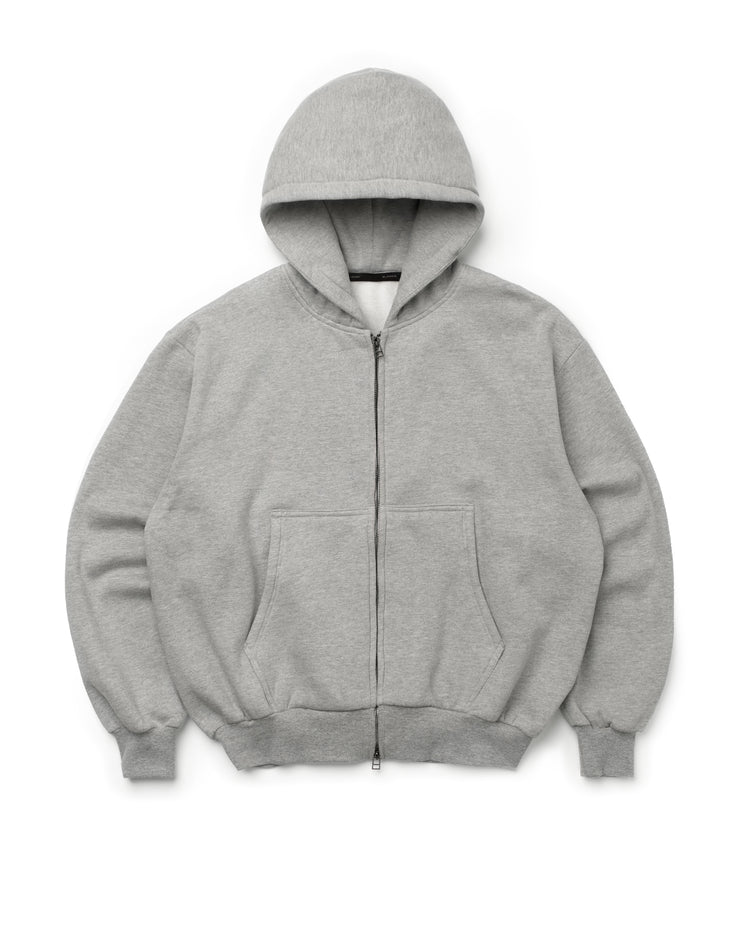 Blank Zip Up Heather Grey