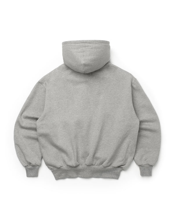 Blank Zip Up Heather Grey - Second Image