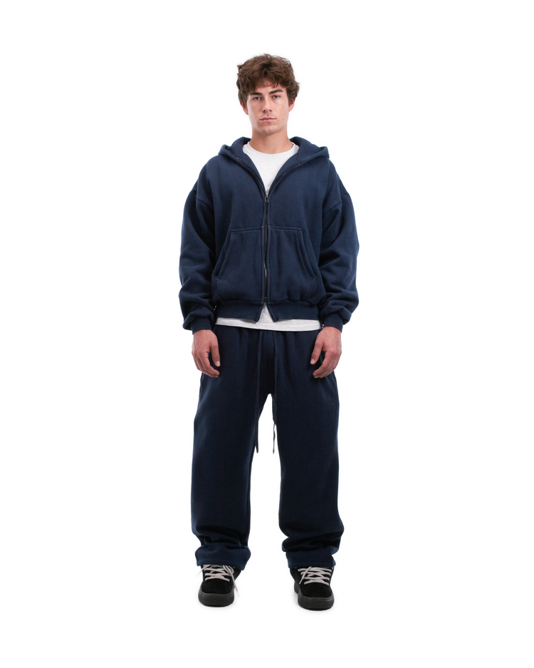 Blank Zip Up Navy