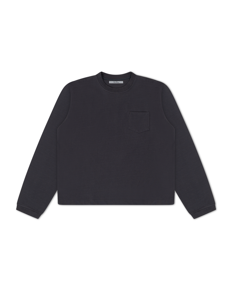 Blank Long Sleeve Charcoal