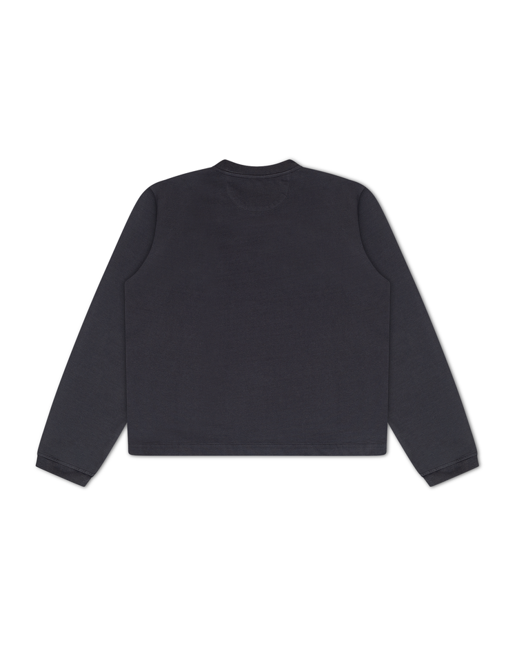 Blank Long Sleeve Charcoal