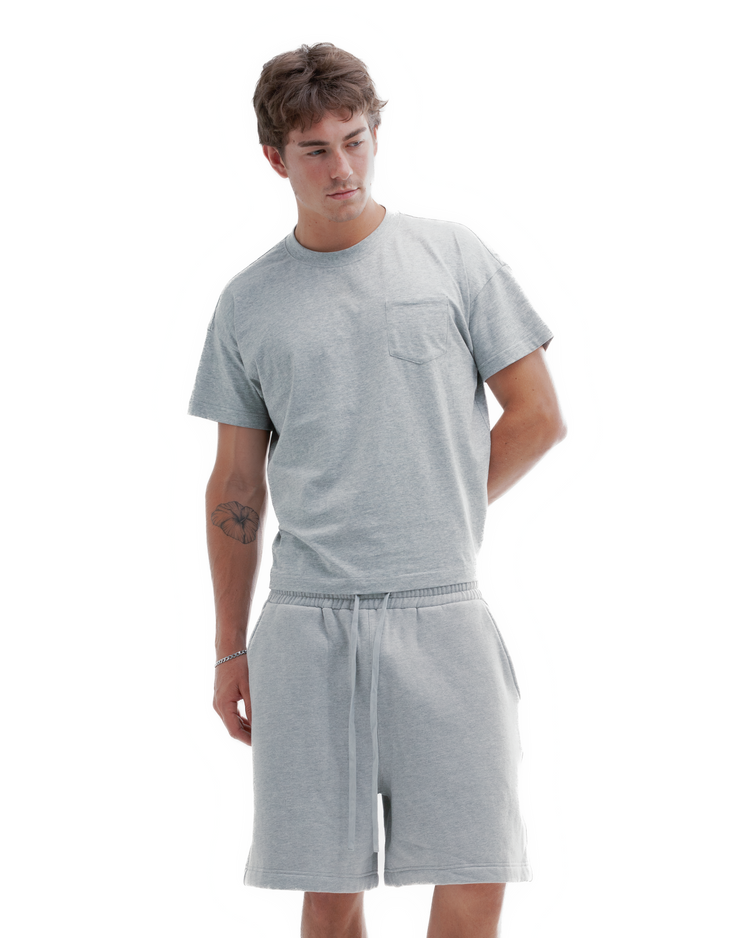 Blank Baby Pocket Tee Heather Grey