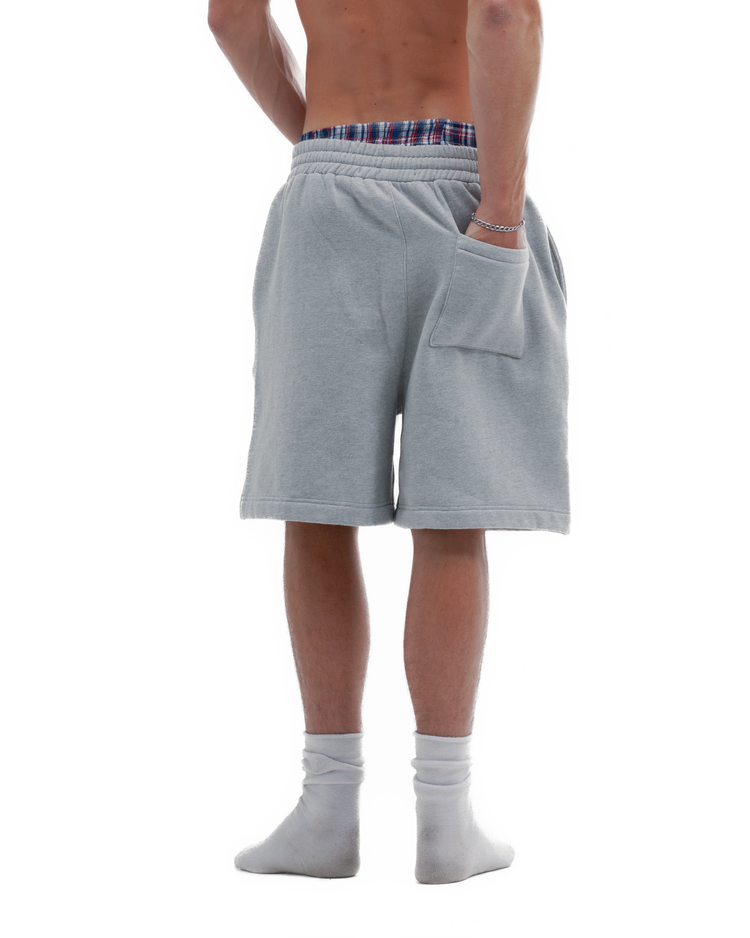 Blank Fleece Shorts Heather Grey Short Inseam