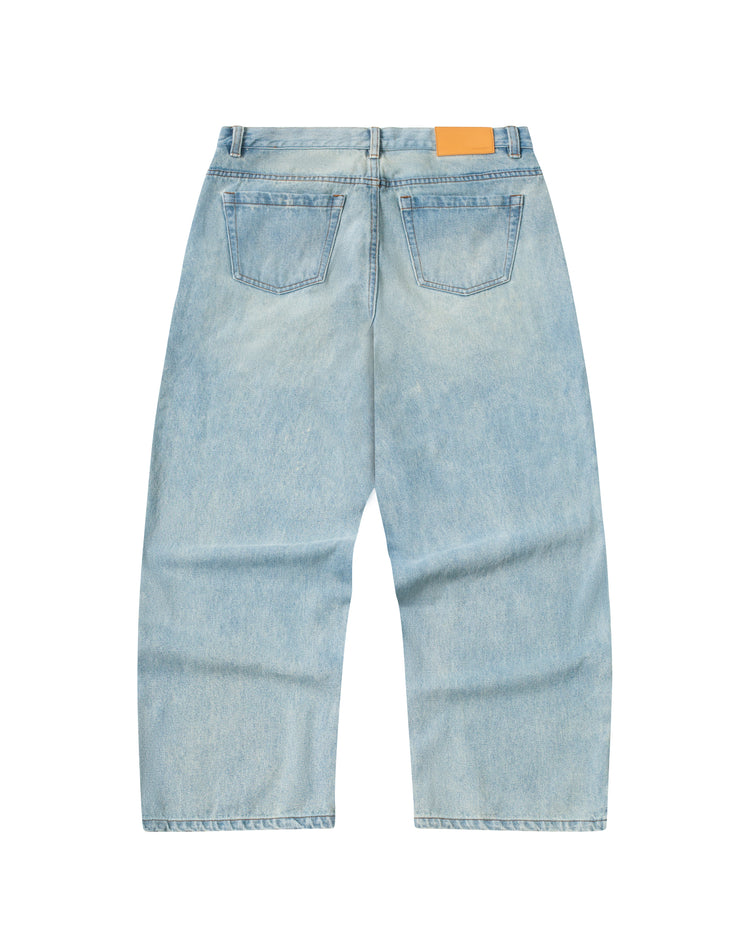 Washed Denim Jeans Mud Wash Baggy (PRE ORDER)