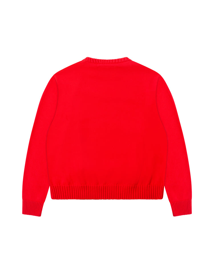 Knitted Sweater Red
