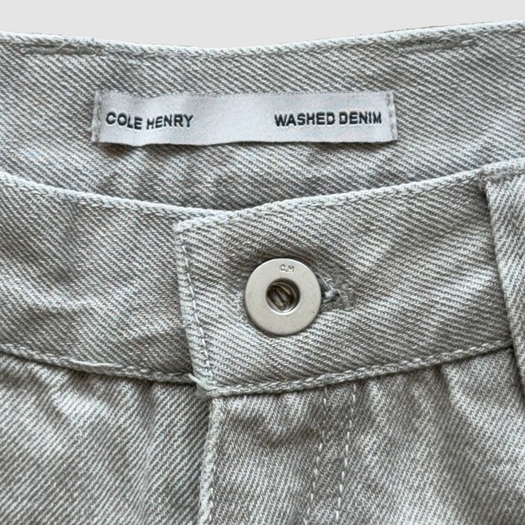 Washed Denim Jeans Faded Blue BAGGY