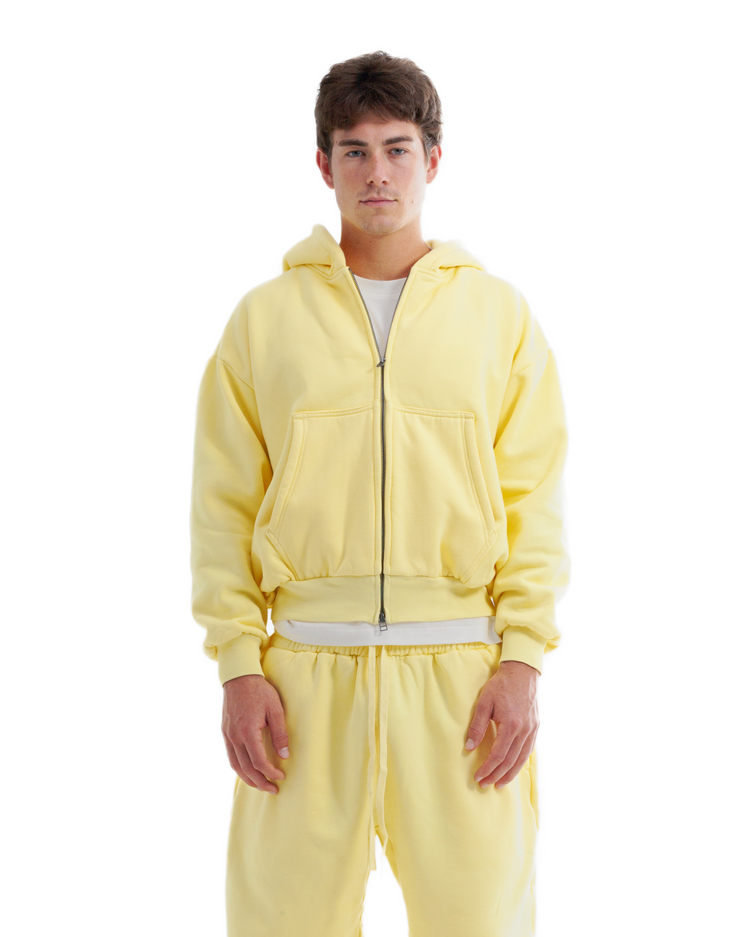 Blank Zip Up Yellow
