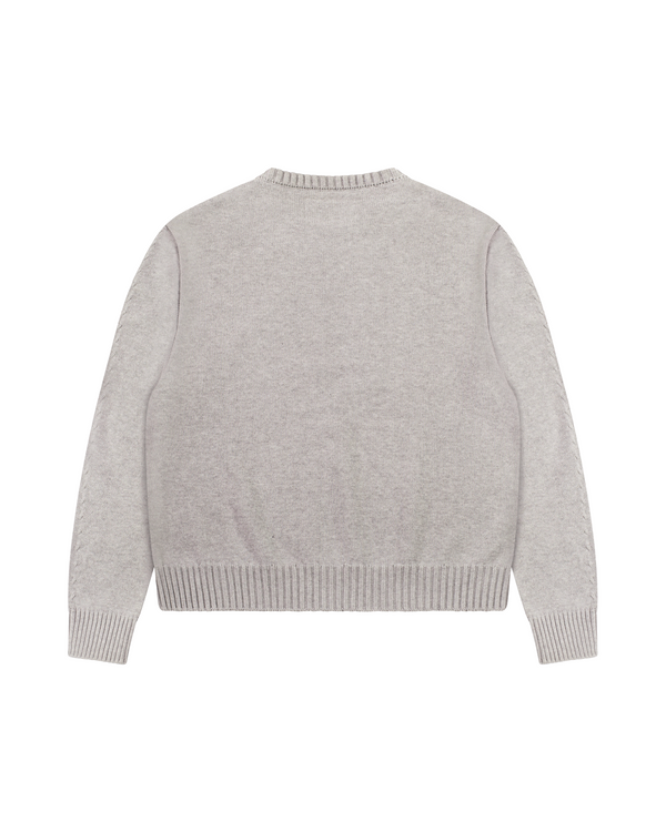 Knitted Sweater Heather Grey (Pre Order) - Second Image