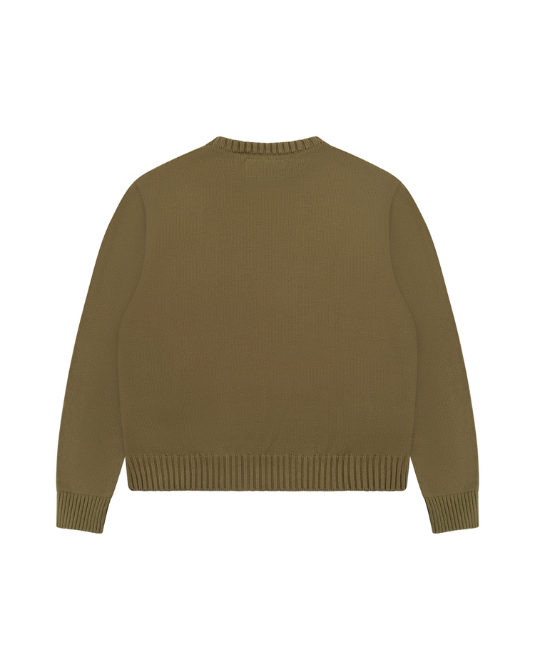 Knitted Sweater Olive (Pre Order)