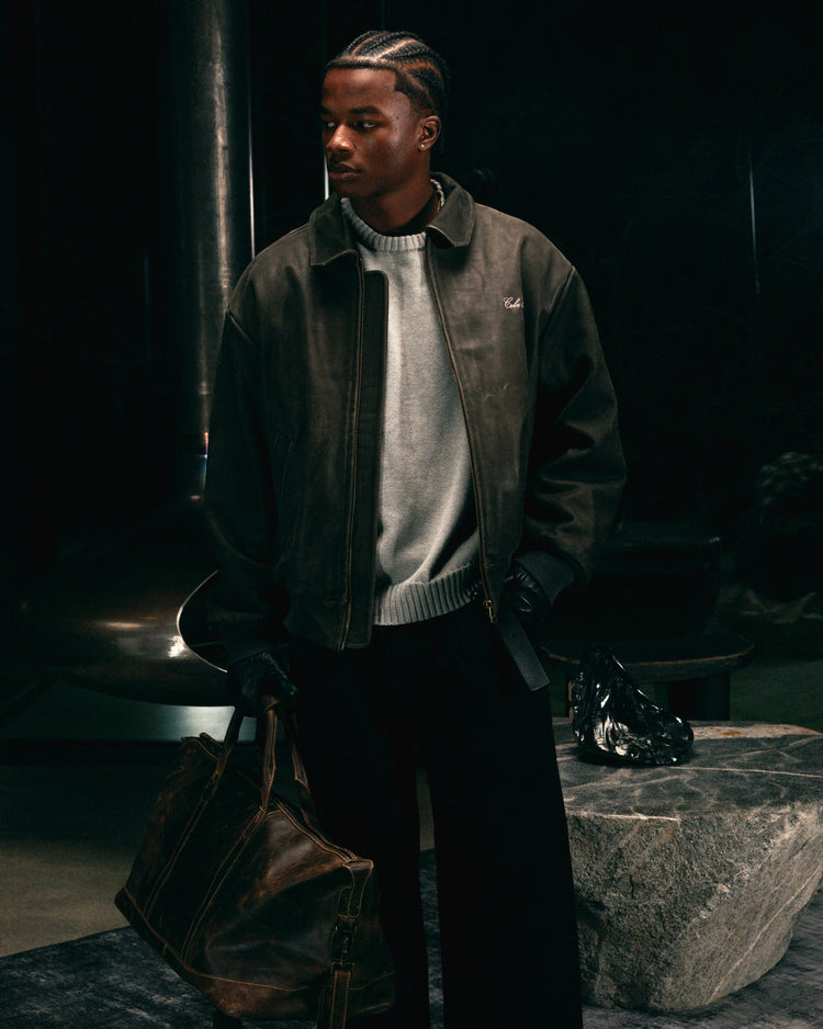 Leather Jacket Coal (Pre Order)