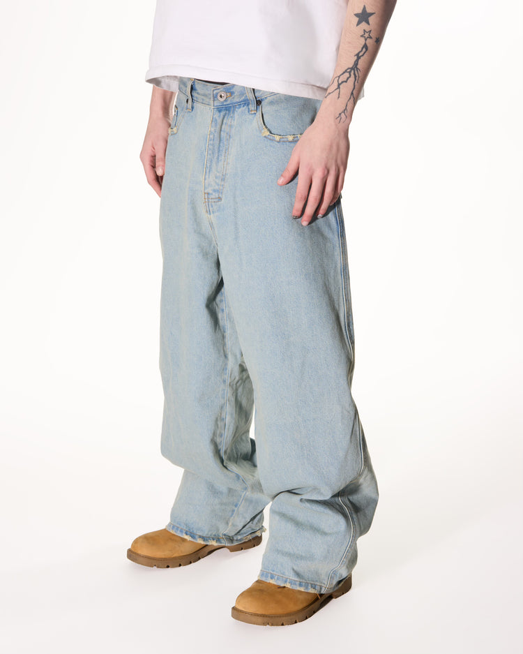 【KOOLOSET】Hw Dying Washed Denim CLOUT_COLLECTION_image0_Men-