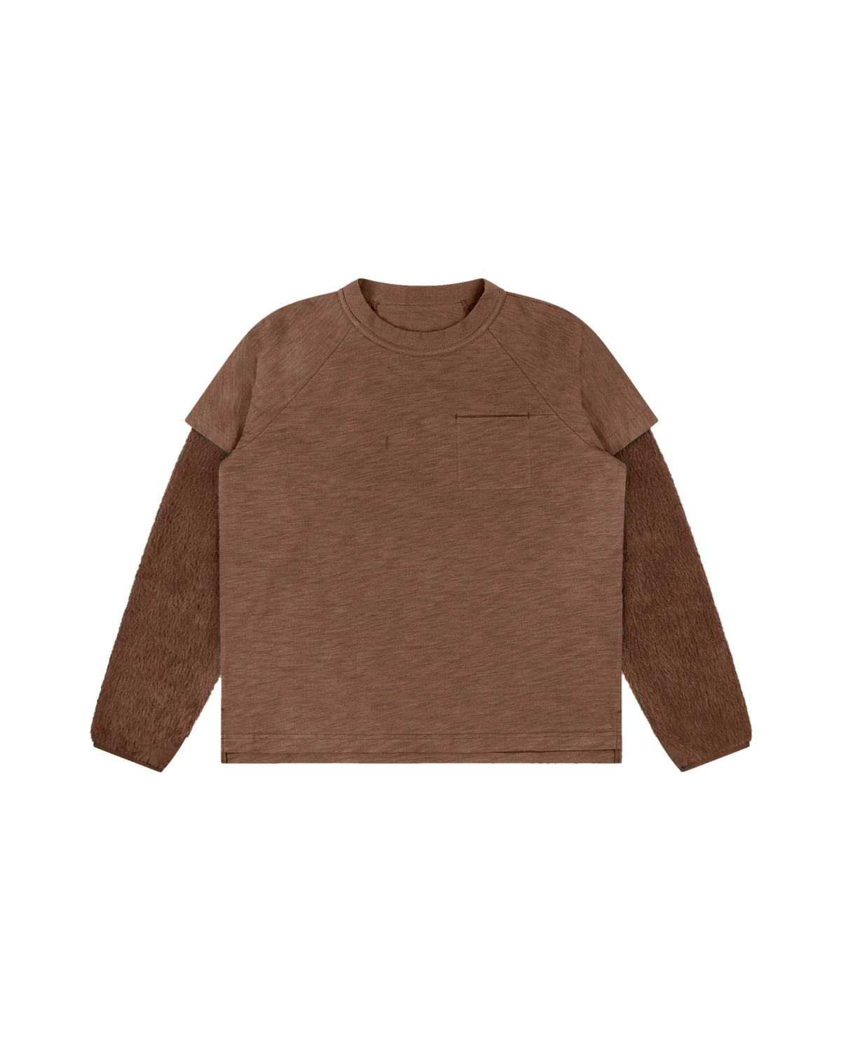 Bilayered Long Sleeve Brown front