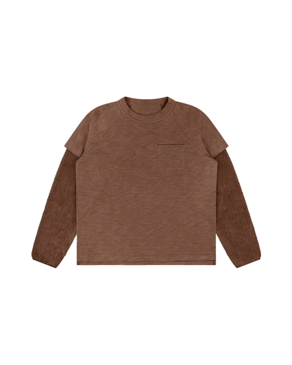 
    Bilayered Long Sleeve Brown front Featured Image
