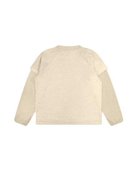 Bilayered Long Sleeve Cream back
