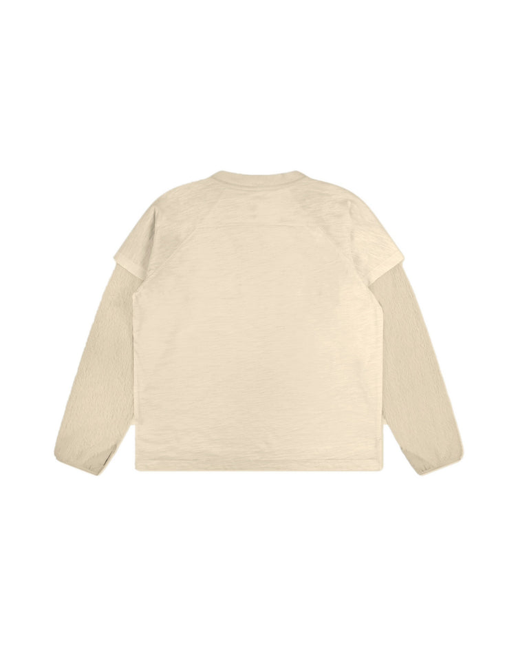 Bilayered Long Sleeve Cream back