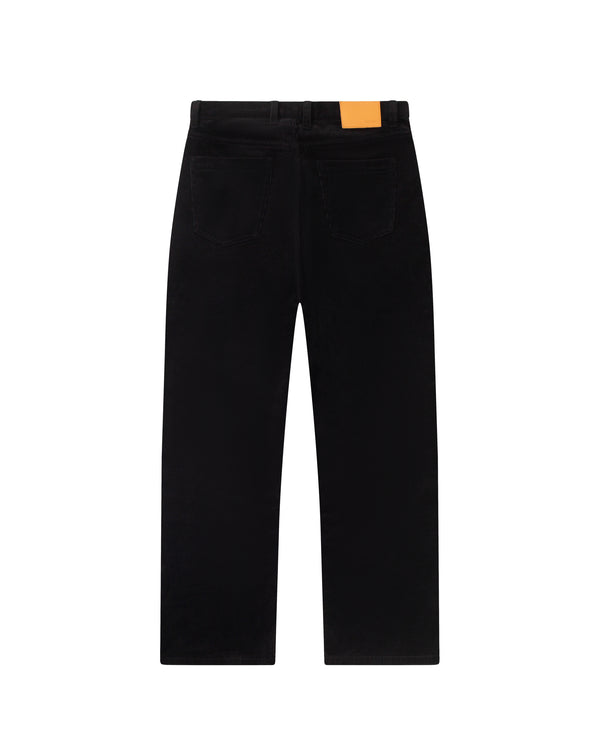 Corduroy Baggy Pants Black - Second Image