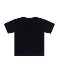 Blank Ribbed Tee Black