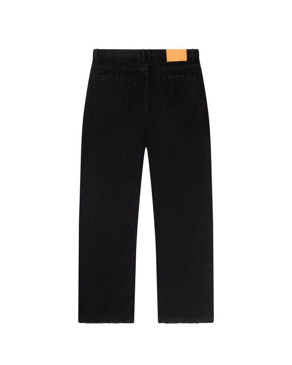 Washed Denim Jeans Black STANDARD - Second Image