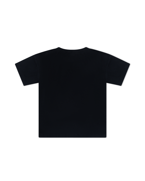 Blank Ribbed Tee Black - Second Image
