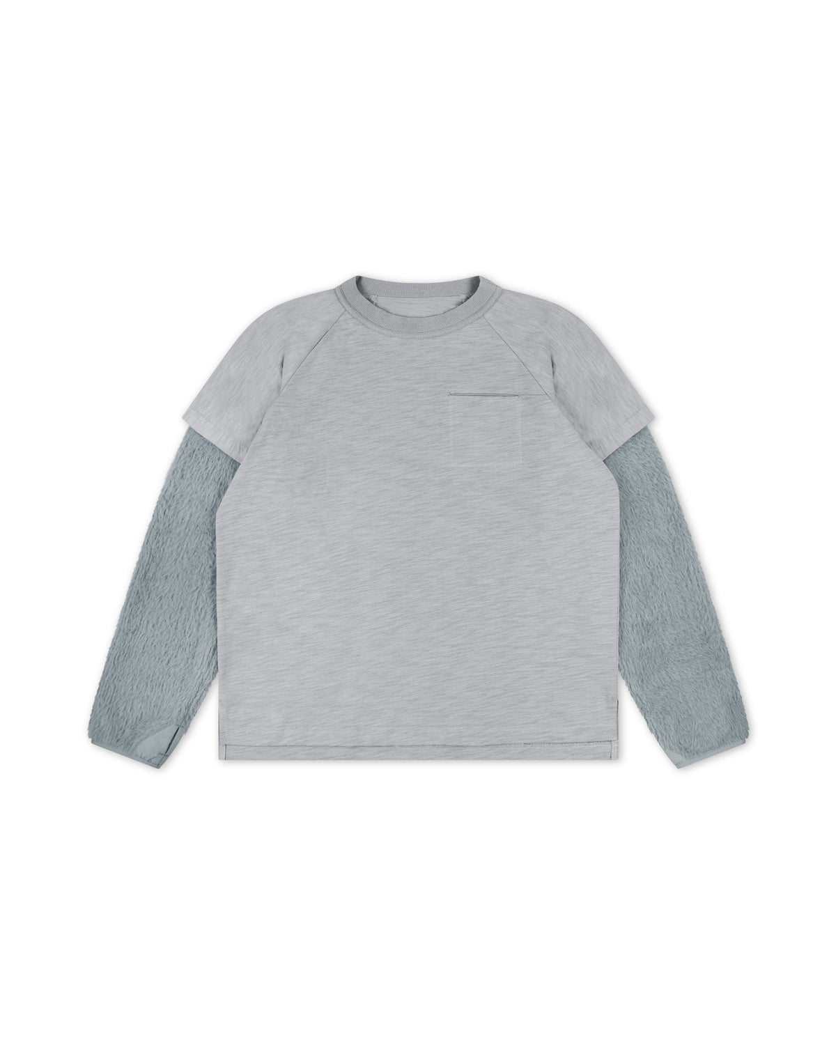 Bilayered Long Sleeve Blue front