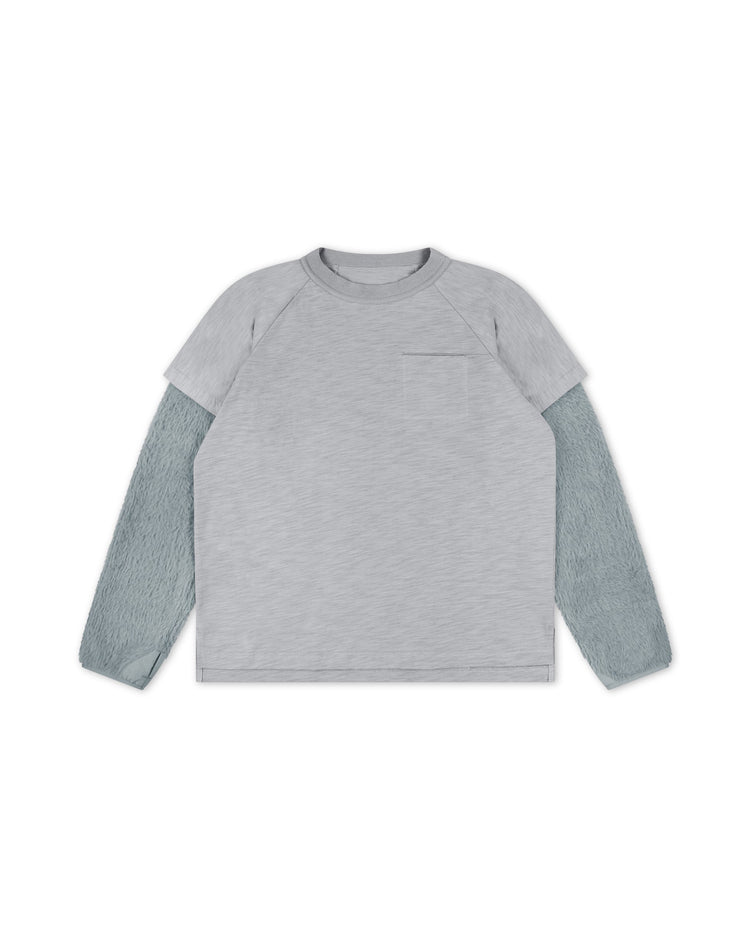 Bilayered Long Sleeve Blue front