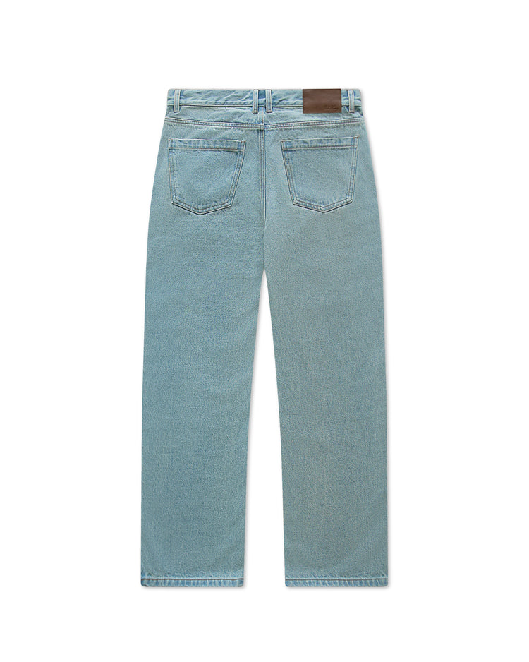Washed Denim Jeans Blue Standard