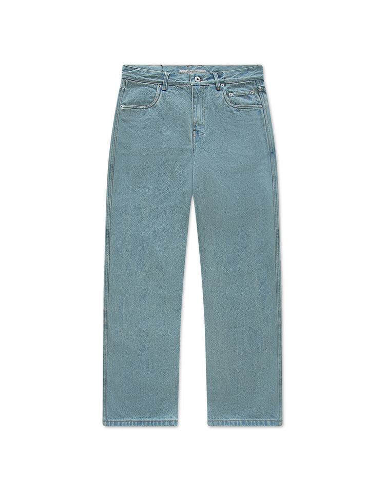 Washed Denim Jeans Blue Standard