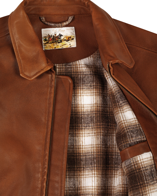 Leather Jacket Brown (Pre Order) - Second Image