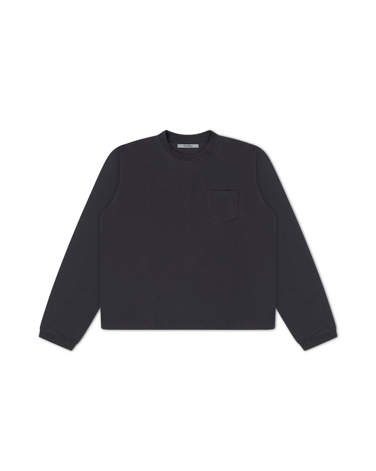 Blank Long Sleeve Charcoal