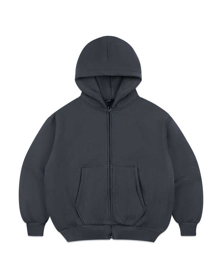 Blank Zip Up Charcoal