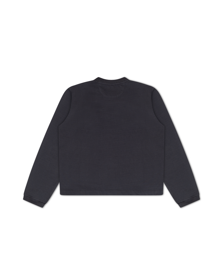 Blank Long Sleeve Charcoal