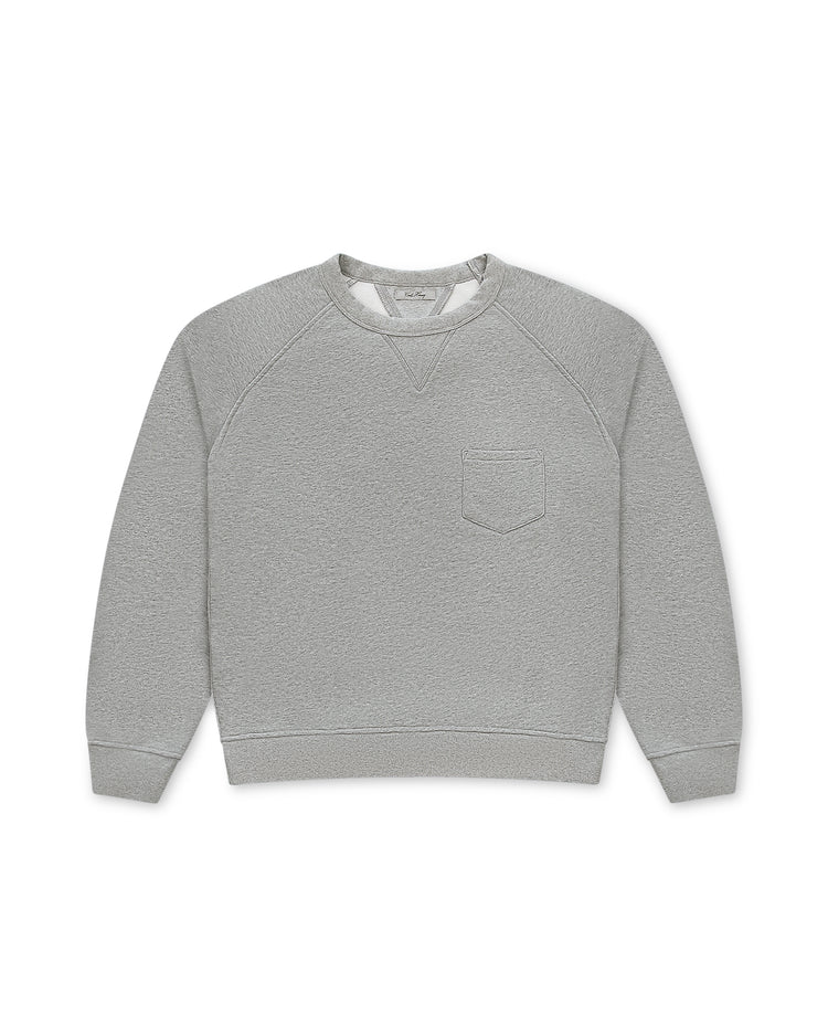 Pocket Crewneck Heather Grey
