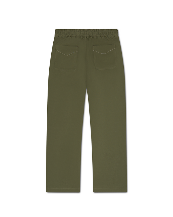 Linen Cotton Trouser Green - Second Image