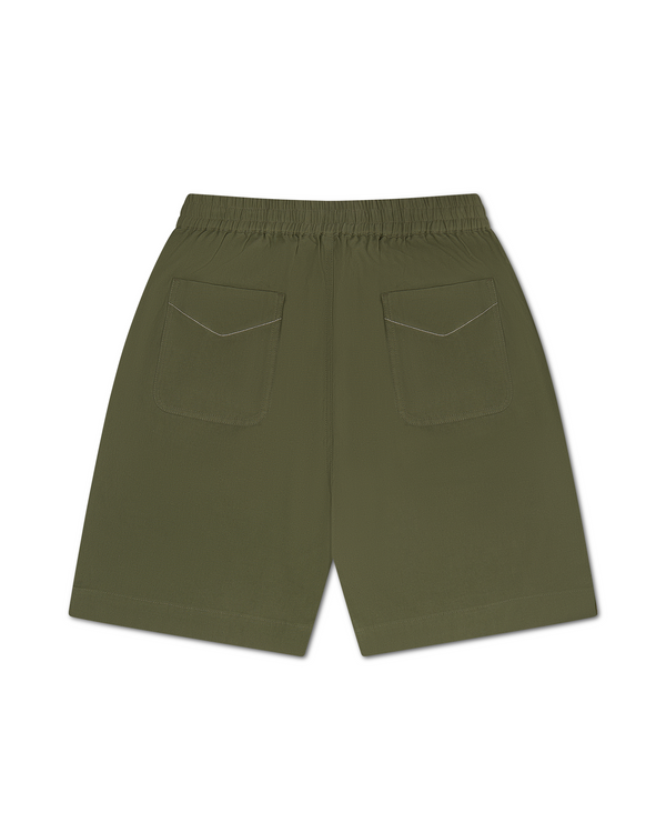 Linen Cotton Short Green - Second Image