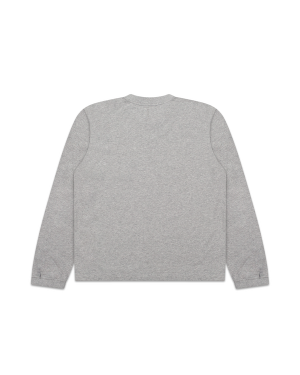 Blank Long Sleeve Heather Grey - Second Image