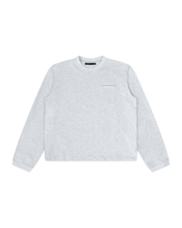 Blank Long Sleeve Heather White