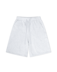 Blank Fleece Shorts Heather White Long Inseam