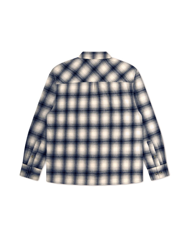 Hiking Flannel Navy back