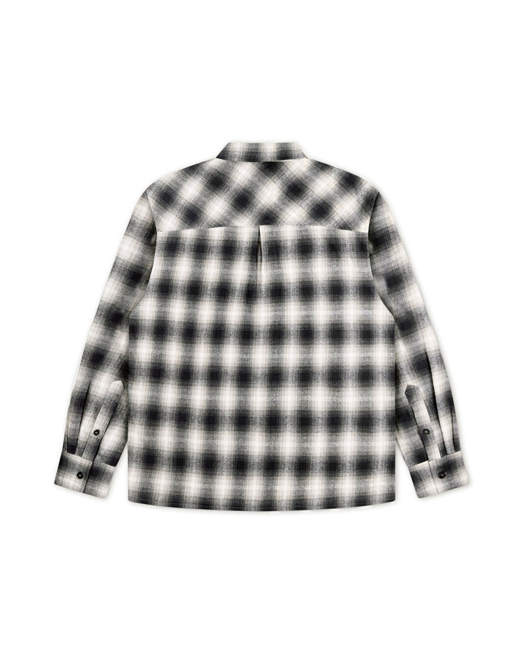 Hiking Flannel White back