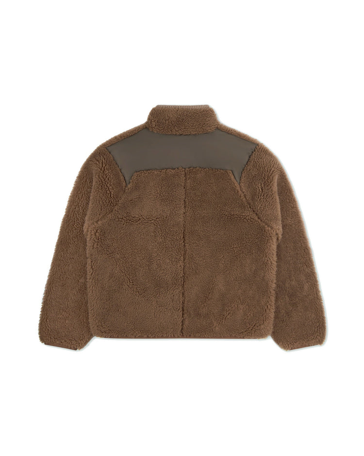 Hiking Fleece Jacket Brown back