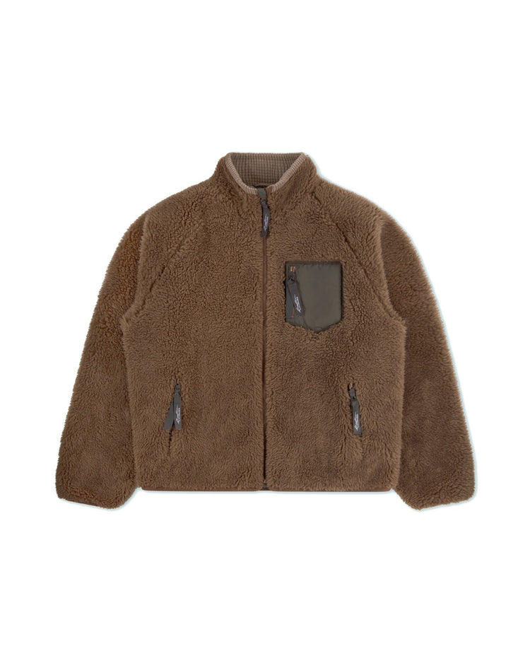 Hiking Fleece Jacket Brown front