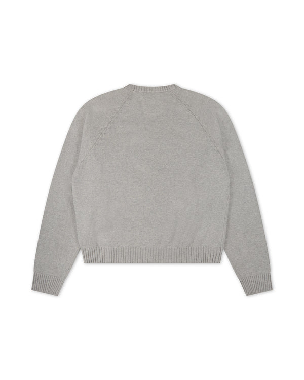 Knitted Sweater Heather Grey - Second Image