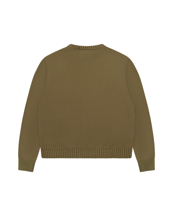 Knitted Sweater Olive - Second Image