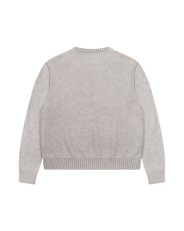 Knitted Sweater Heather Grey - Second Image