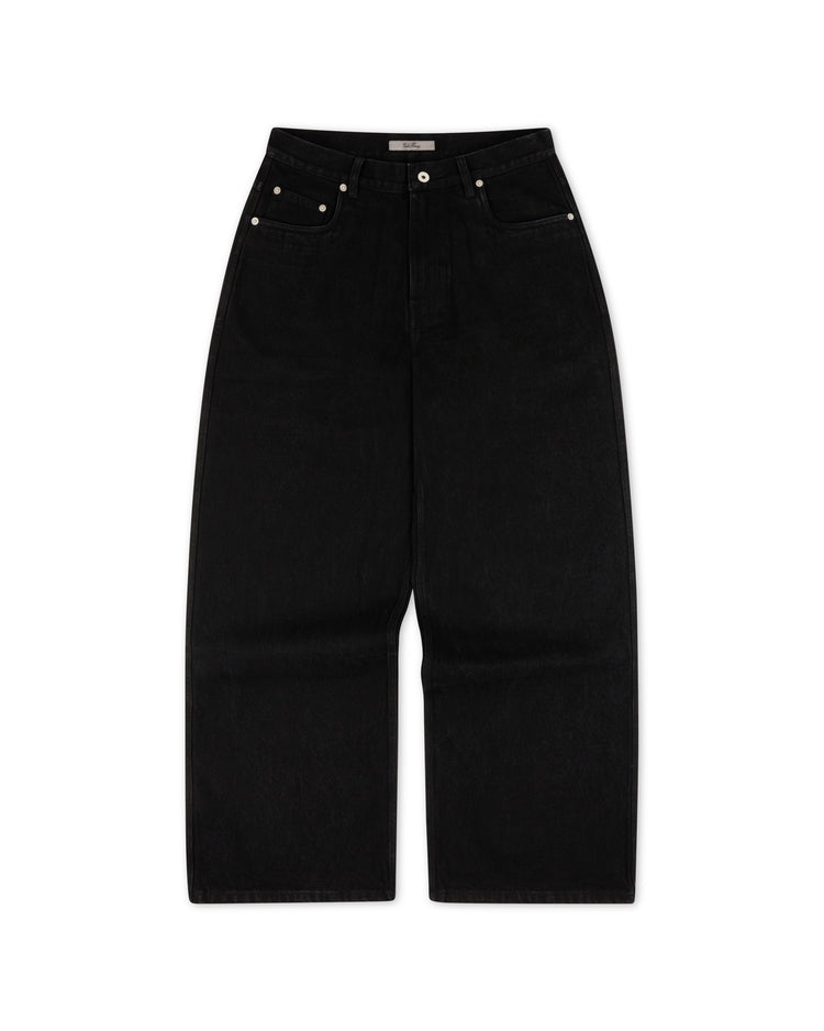 Mainline Denim Jeans Black Baggy