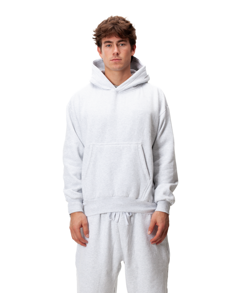 Blank Hoodie Heather White